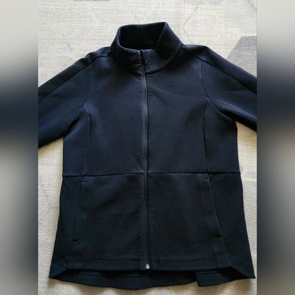 Lululemon Going Places Short Zip Up Jacket Washed Black Size 10 EUC - Picture 8 of 10